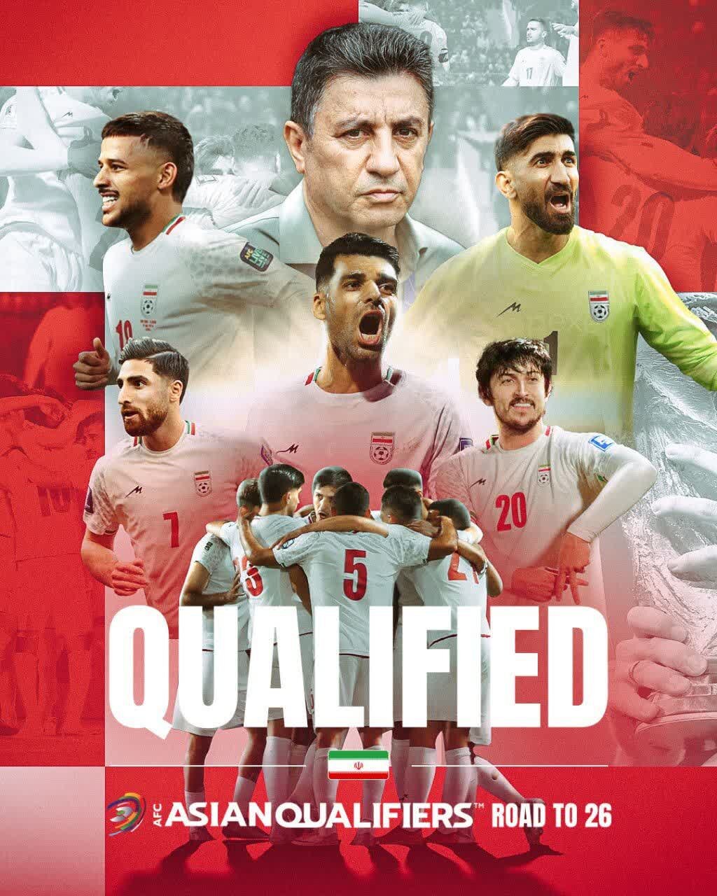 FIFA و پوستر AFC به بهانه صعود به ایران به جام جهانی