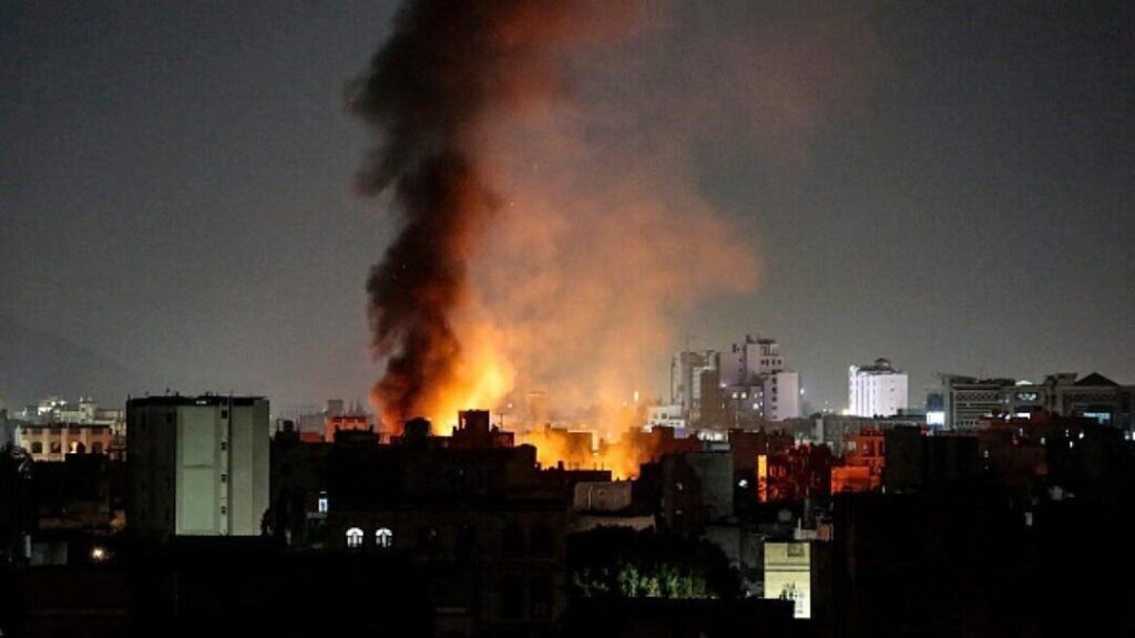 ۱۲ یمنی در حملات هوایی شب گذشته آمریکا شهید و مجروح شدند