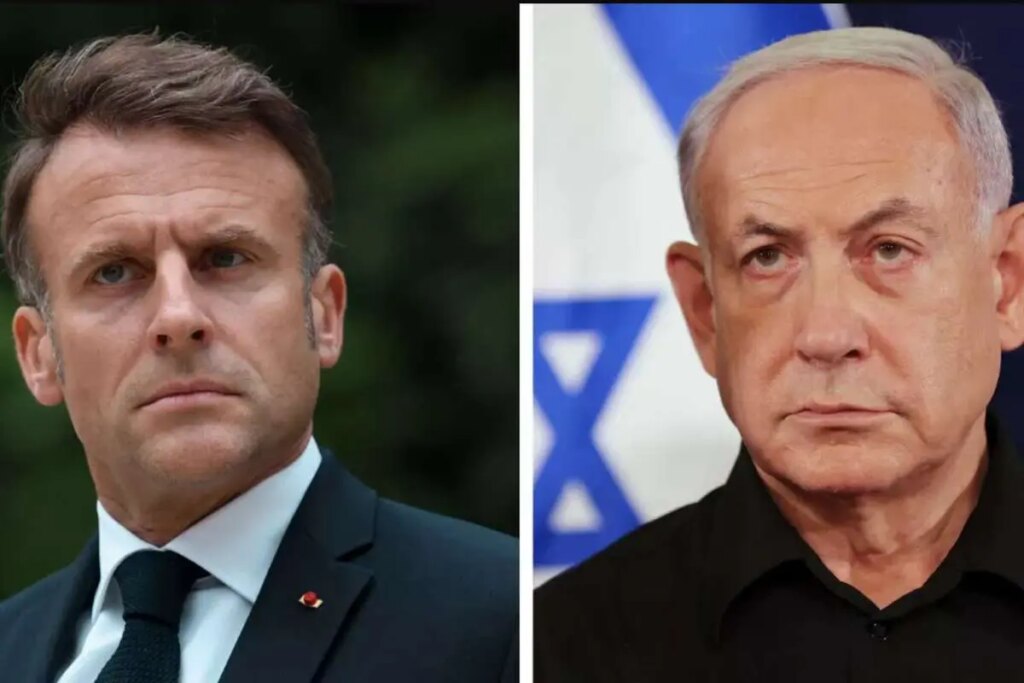 نتانیاهو: ماکرون در کنار حماس ایستاده است