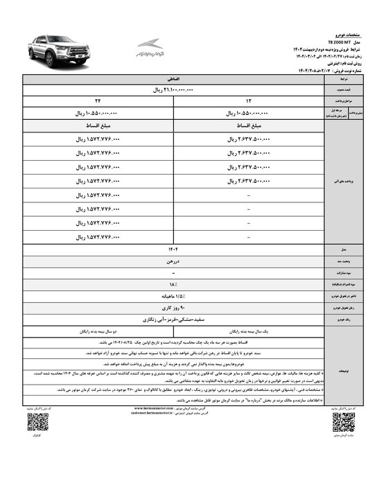 فروش اقساط KMC T1 را با بیمه بدن رایگان شروع کنید