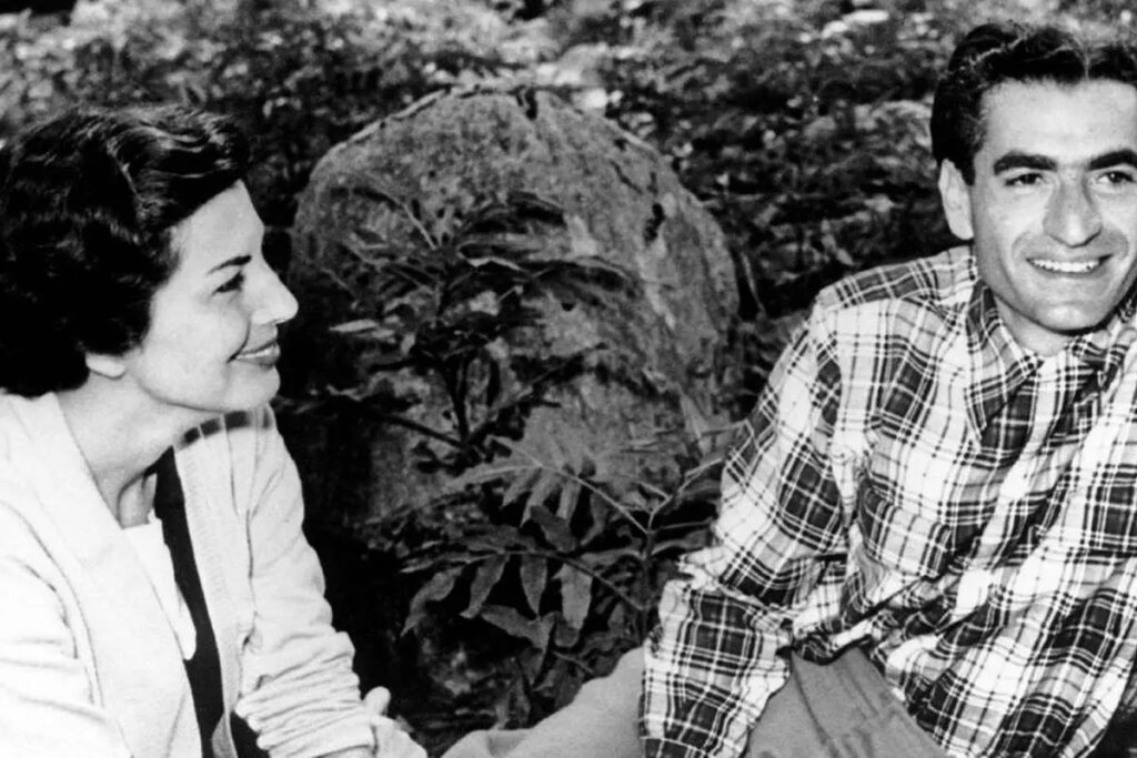 تصویر ؛ گشت و گذار توسط محمد رضا پهلوی و سورایا در ایتالیا ؛ سال 31