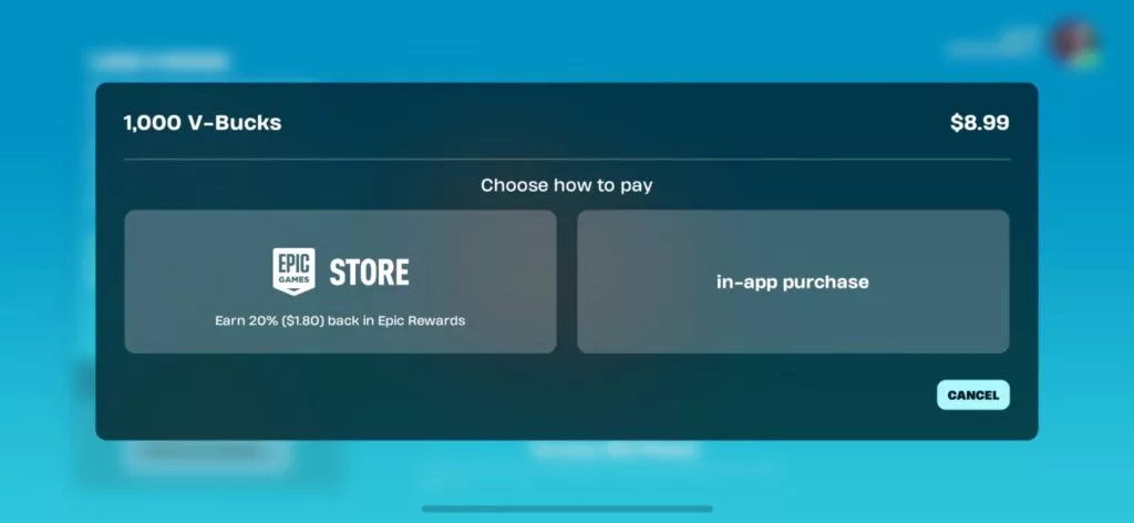 Fortnite IOS USA 3 را برمی گرداند