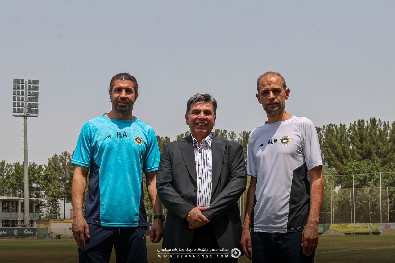 مدیرعامل باشگاه سپاهان در ورزش طلایی + عکس