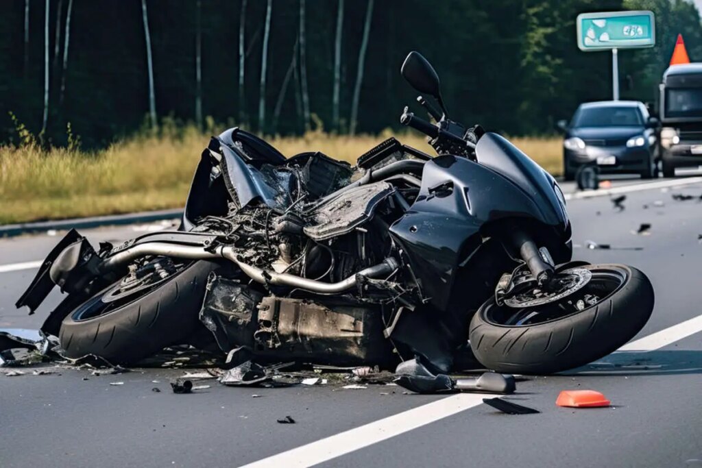 ببینید پرتاب موتورسواران پس از تصادف با وسیله نقلیه