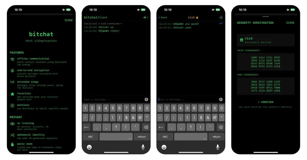 تصاویر فروشگاه App Bitchat