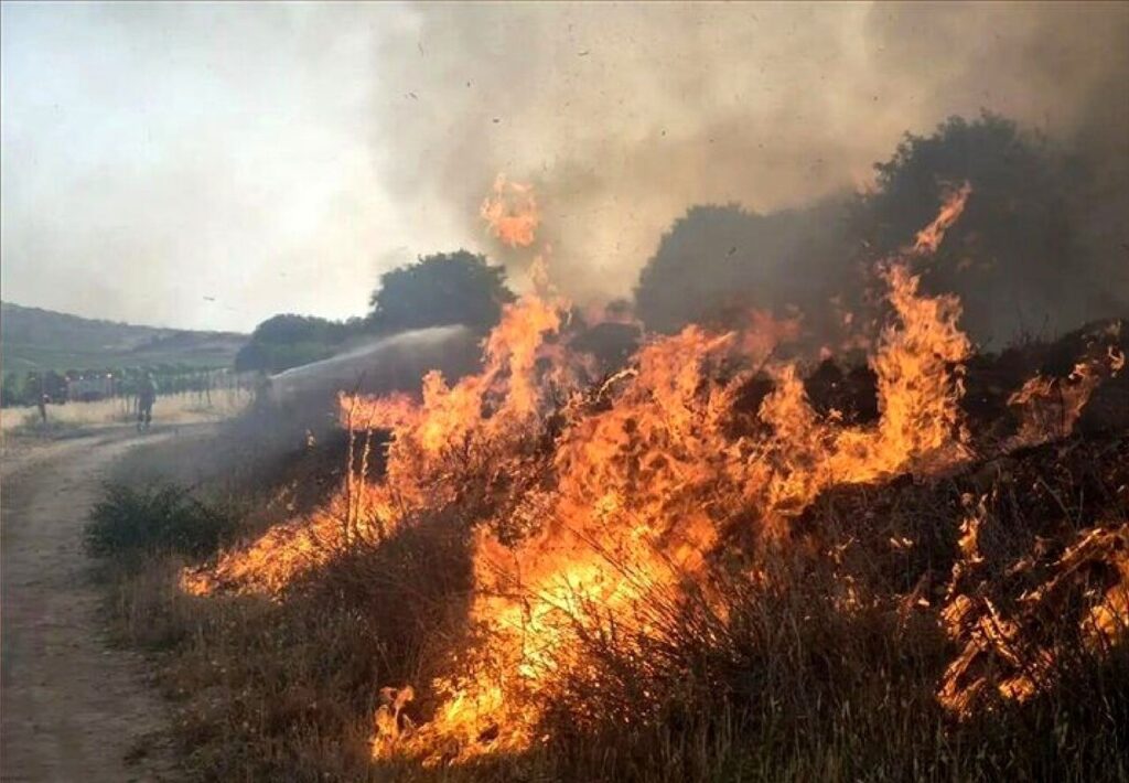 مراتع ارتفاعات دالانکوه سمیرم در آتش سوخت