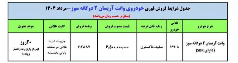 شروع فروش فوری یک ماشین محبوب khodro ایران + قیمت و زمان تحویل