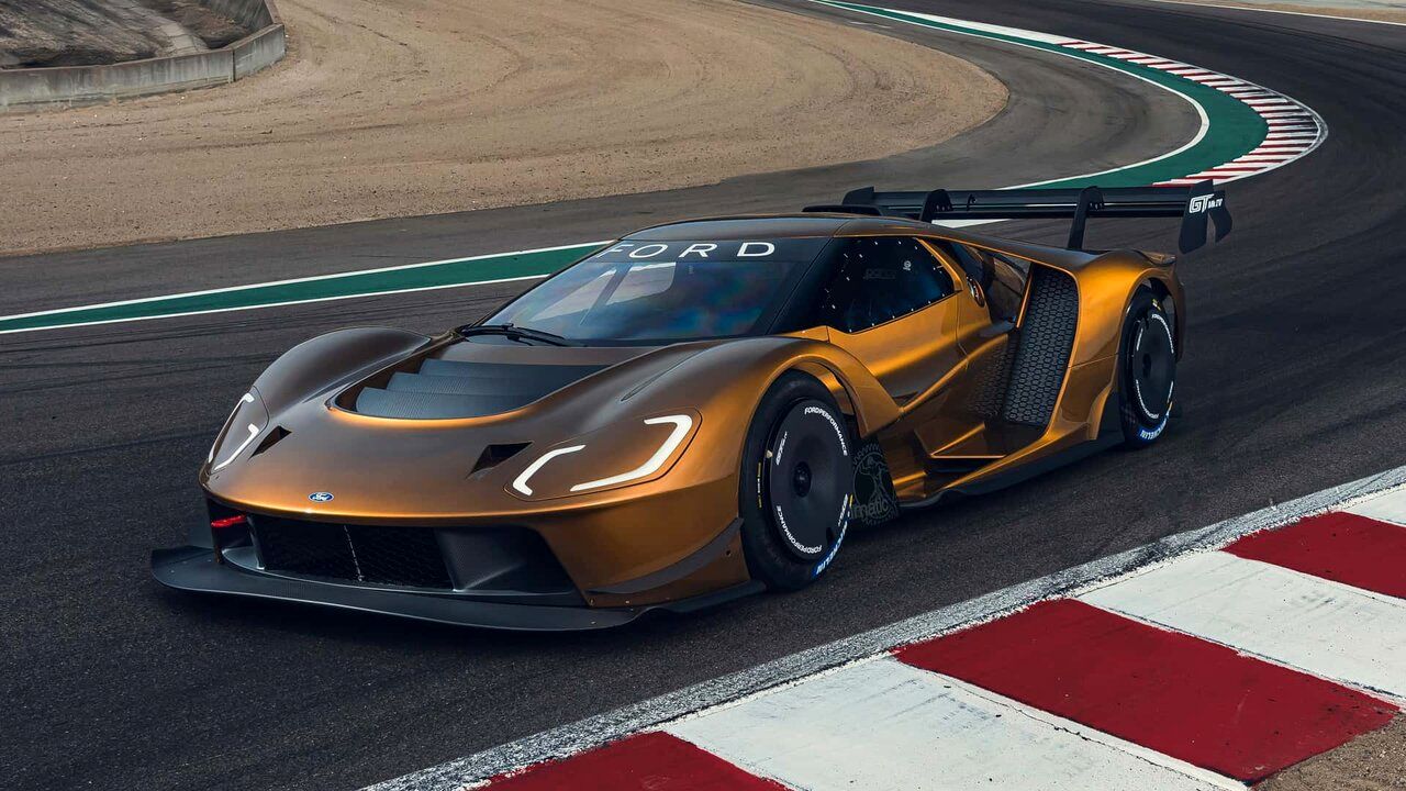 نقطه پایان توسط یک سری Legend / Last Ford GT وارد خط / عکس تولید شد