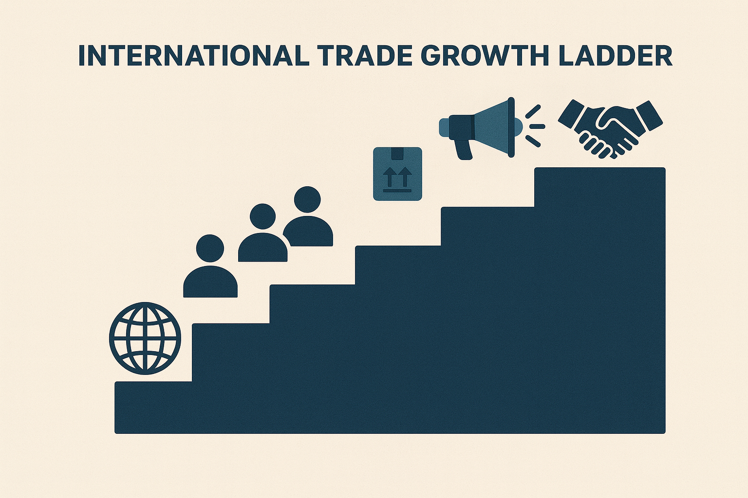 نردبان رشد در تجارت بین‌الملل از قدم‌های کوچک تا قراردادهای بزرگ