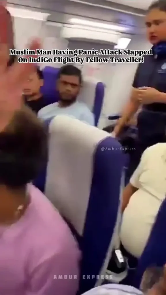ببینید؛ سیلی بی‌دلیل به مسافر مسلمان در پرواز داخلی هند