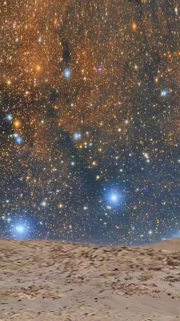 تصاویر شگفت‌انگیز از آسمان شب مریخ