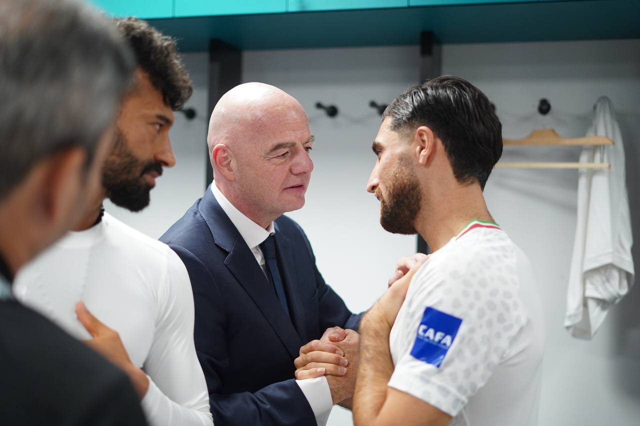 Infantino: من حضور تیم ملی فوتبال ایران در جام جهانی را تضمین می کنم