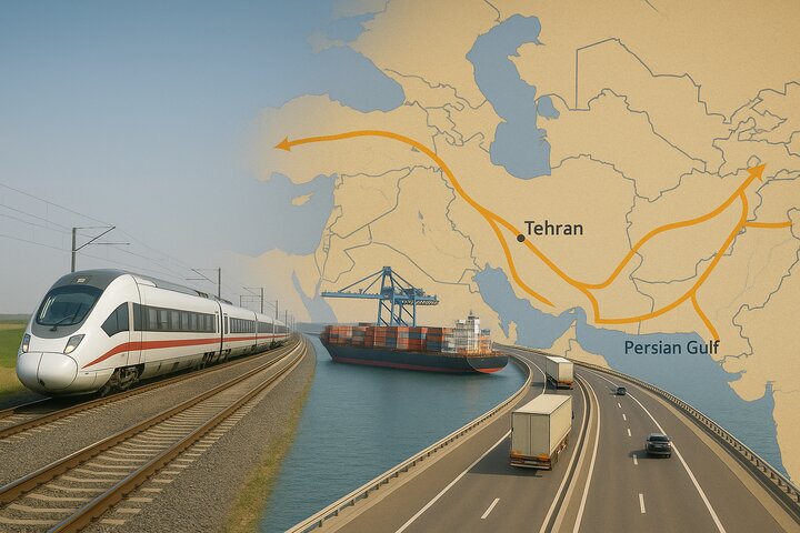ایران در قلب کریدورهای بین المللی