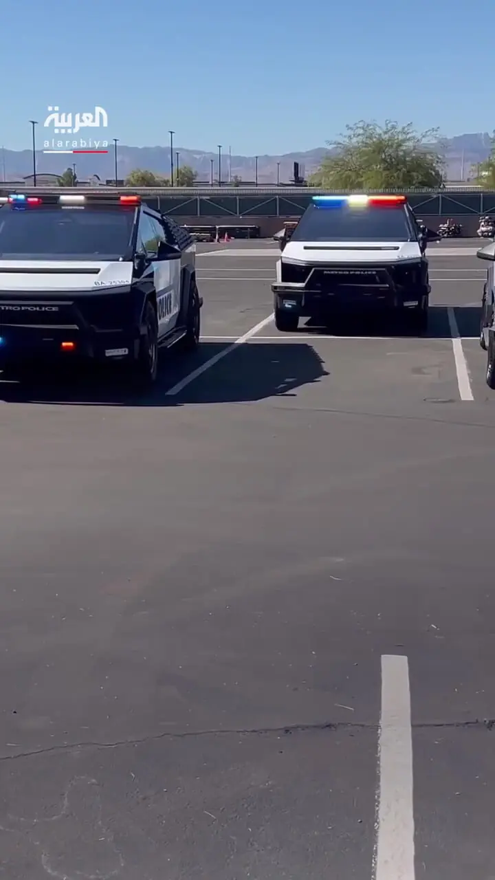 ببینید؛ پلیس لاس‌وگاس ناوگان جدیدی از «تسلا سایبرتراک» راه‌اندازی کرد