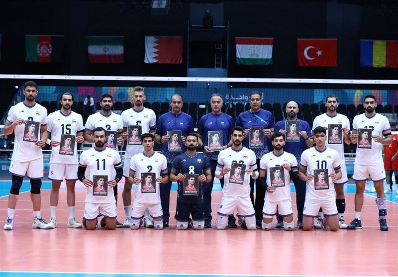 ایران 3 - بحرین 2/ پیروزی تلخ تیم والیبال ایران در سوگ صابر کاظمی