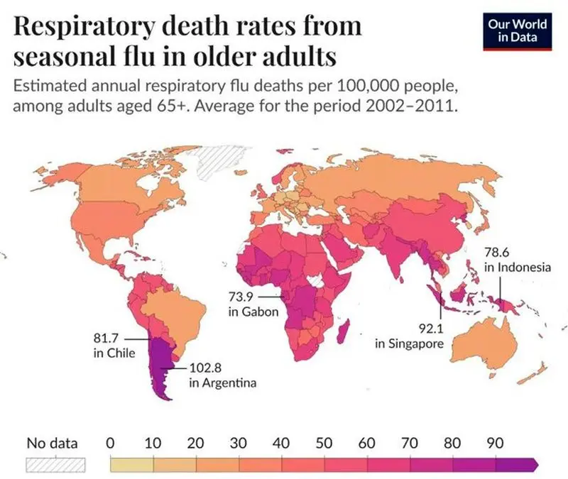 نقشه آنفولانزا