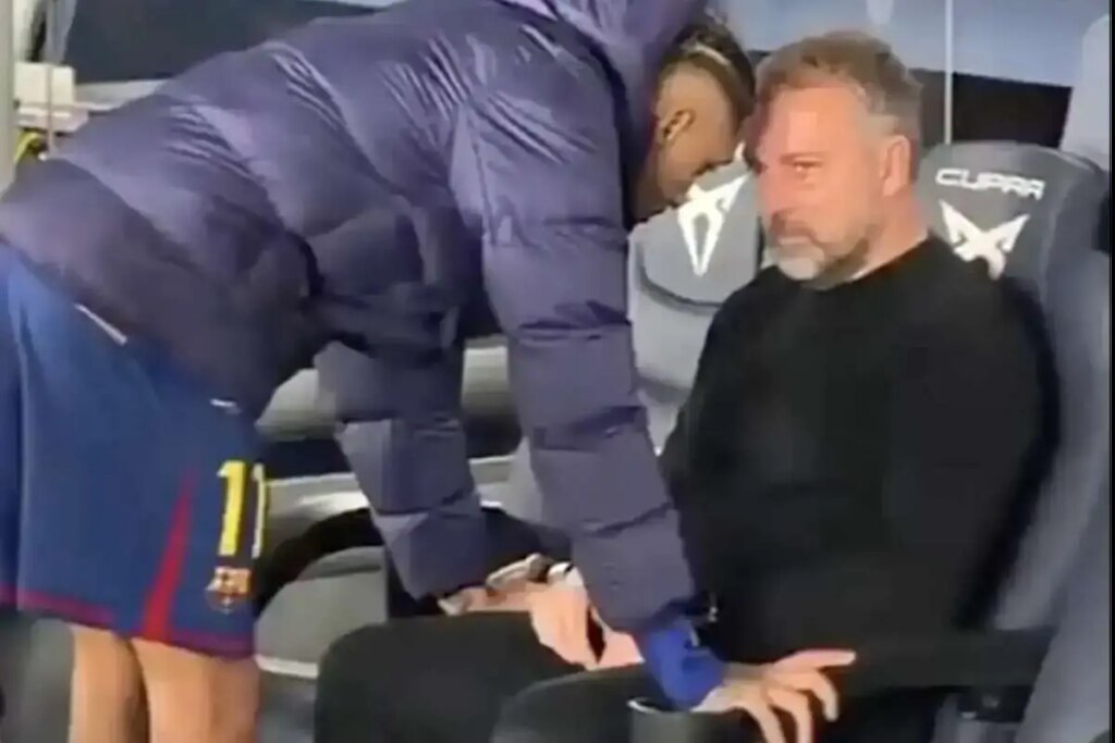 توضیح بارسلونا در مورد صحنه تسلی دادن رافینیا به فلیک