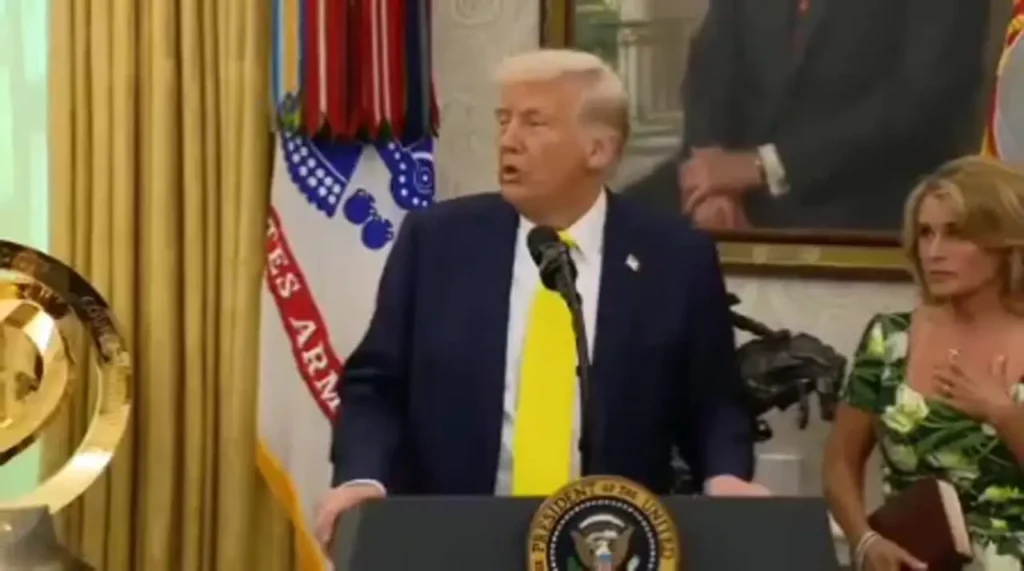 واکنش ترامپ و دکتر اُز به بیهوشی مرد ناشناس در مراسم کاخ سفید