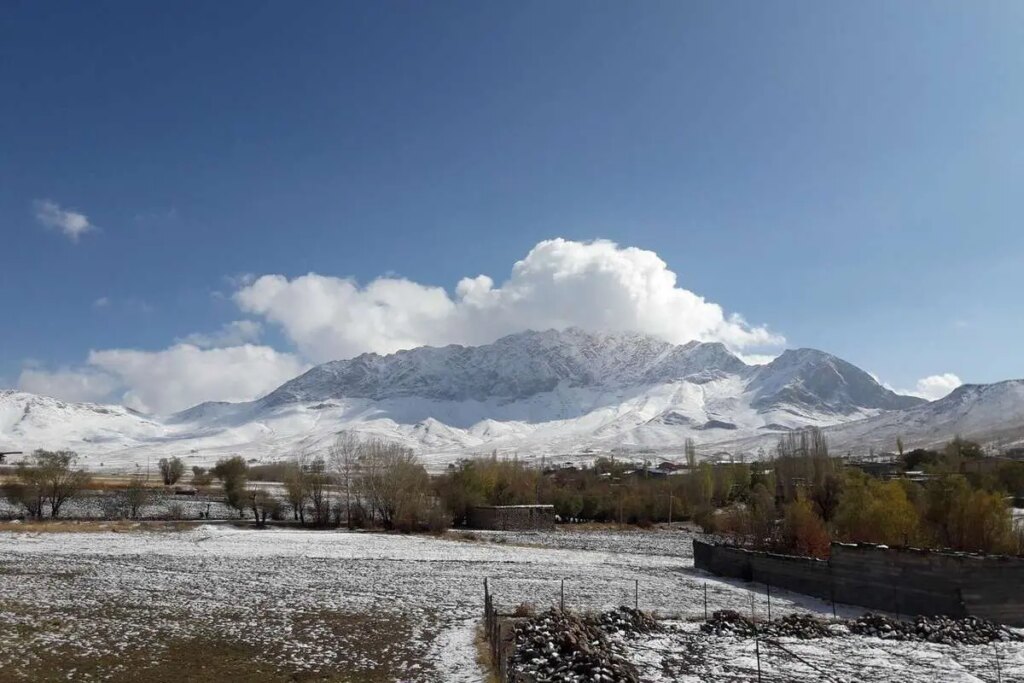 آغاز بارش برف در ارتفاعات البرز