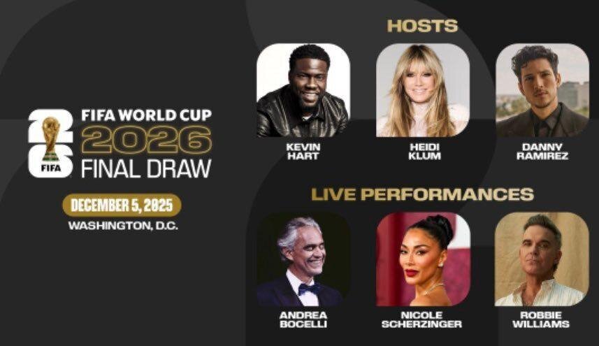 رونمایی از مجریان مراسم قرعه کشی جام جهانی 2026 + عکس