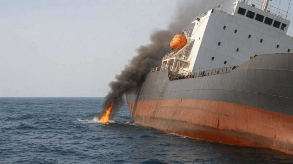 حمله به یک کشتی در نزدیکی سواحل یمن / یک شرکت انگلیسی: یک قایق کوچک به سمت این کشتی تیراندازی کرده