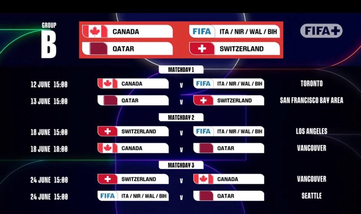 برنامه کامل بازی های جام جهانی 2026 + ساعت و تاریخ مسابقات به وقت ایران