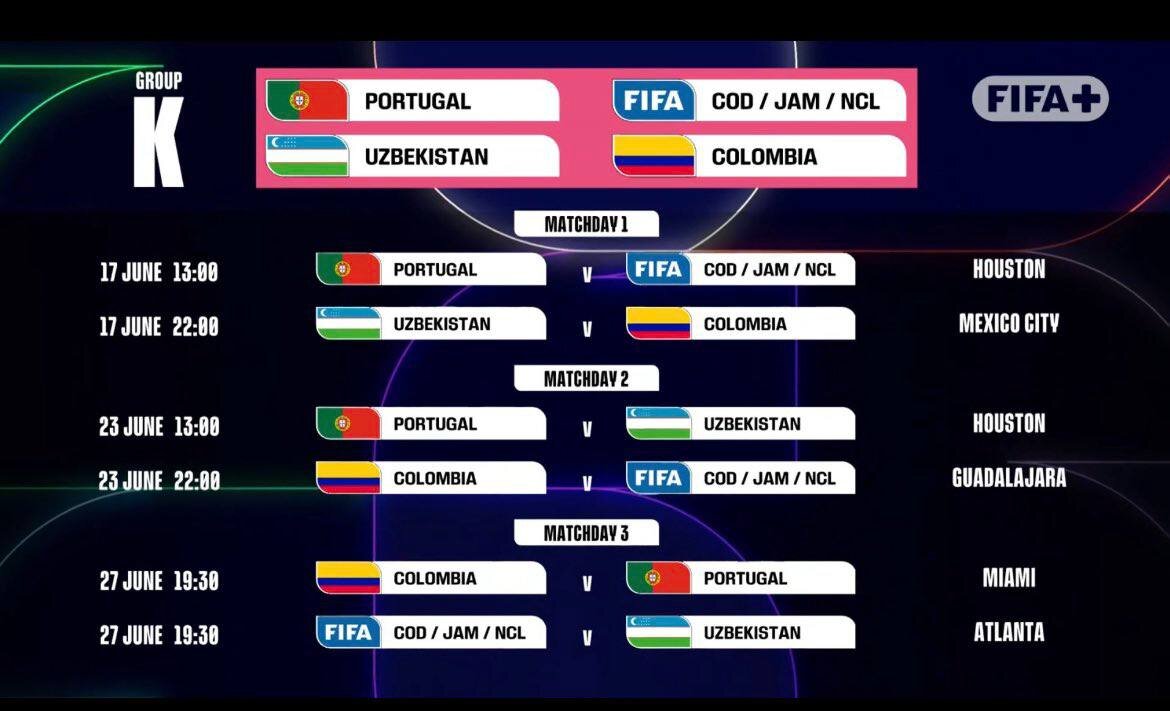 برنامه کامل بازی های جام جهانی 2026 + ساعت و تاریخ مسابقات به وقت ایران