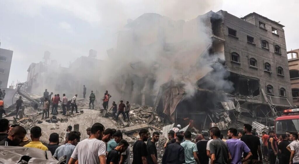 حمله پهپادی اسرائیل به اردوگاه پناهندگان در غزه