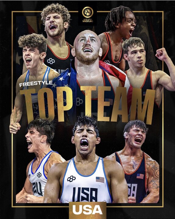 آمریکا بهترین تیم کشتی آزاد جهان شد