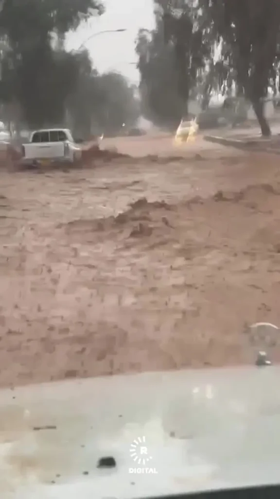 باران سیل‌آسا در اربیل عراق