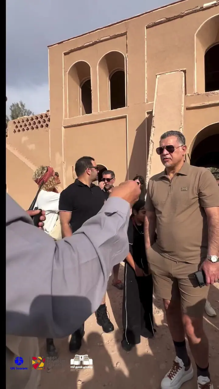 بازدید علی دایی از روستای ثبت جهانی شفیع‌آباد