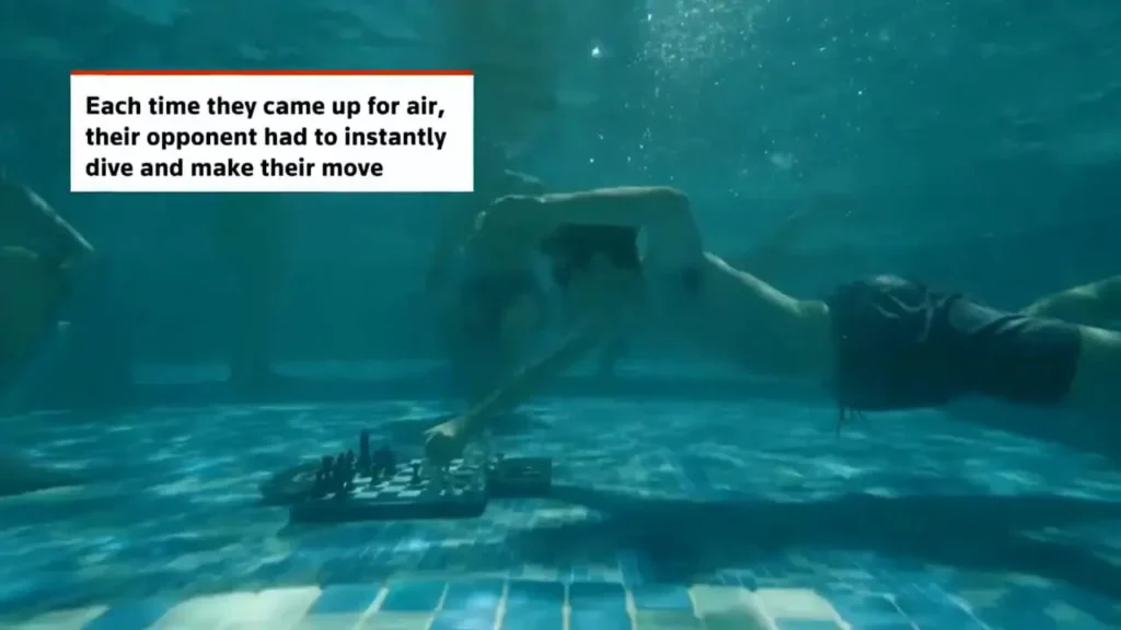 ببینید؛ رقابت‌های «شطرنج زیر آب» در آفریقای جنوبی