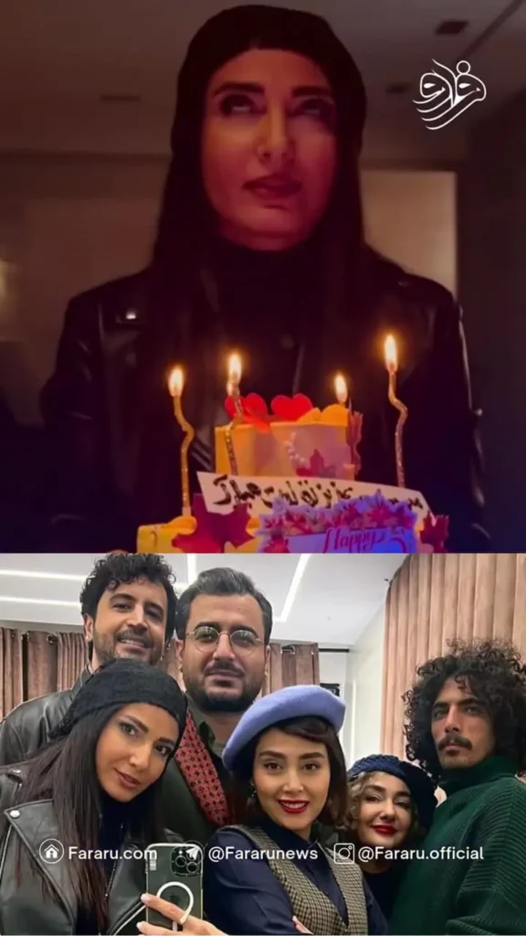 جشن تولد سمیرا حسن پور بازیگر سریال پایتخت 1 در کنار بازیگران