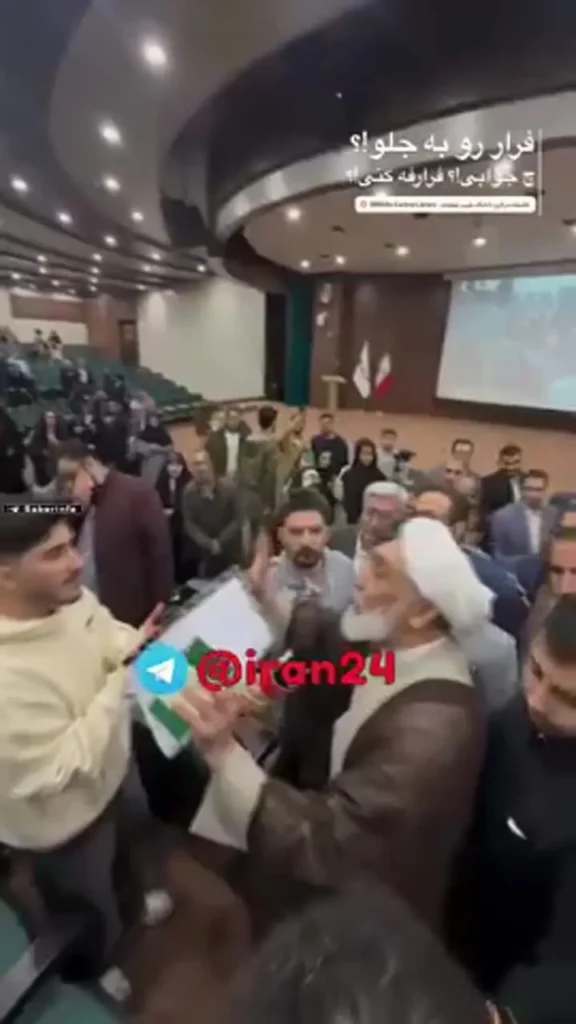 درگیری پورمحمدی با دانشجویان در روز دانشجو!