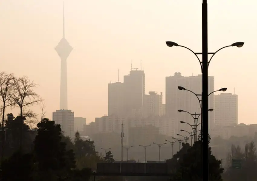 شاخص آلودگی هوا تهران امروز چهارشنبه ۱۲ آذر