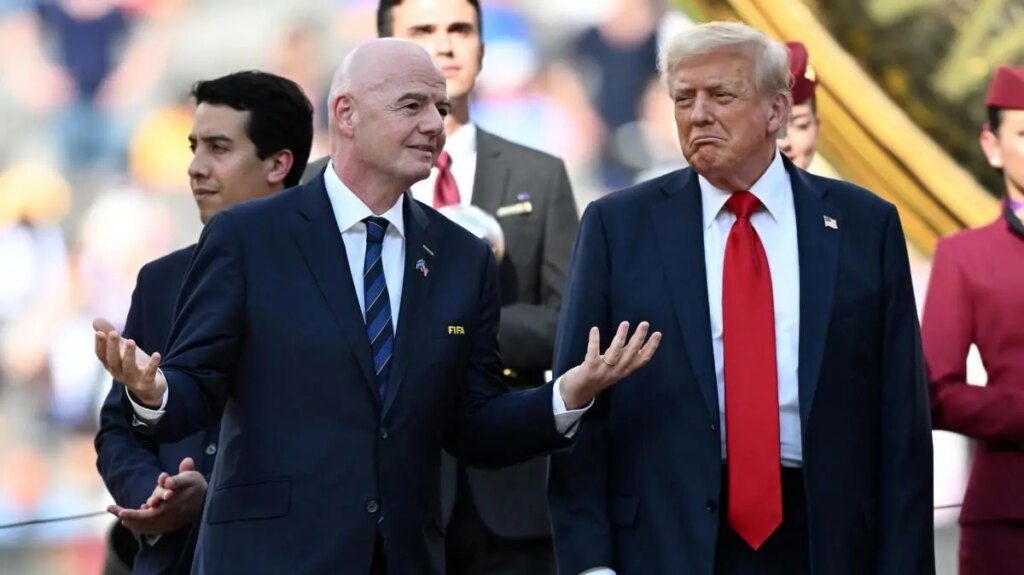 چالش تلویزیون با حضور جنجالی ترامپ در مراسم قرعه‌کشی جام جهانی!