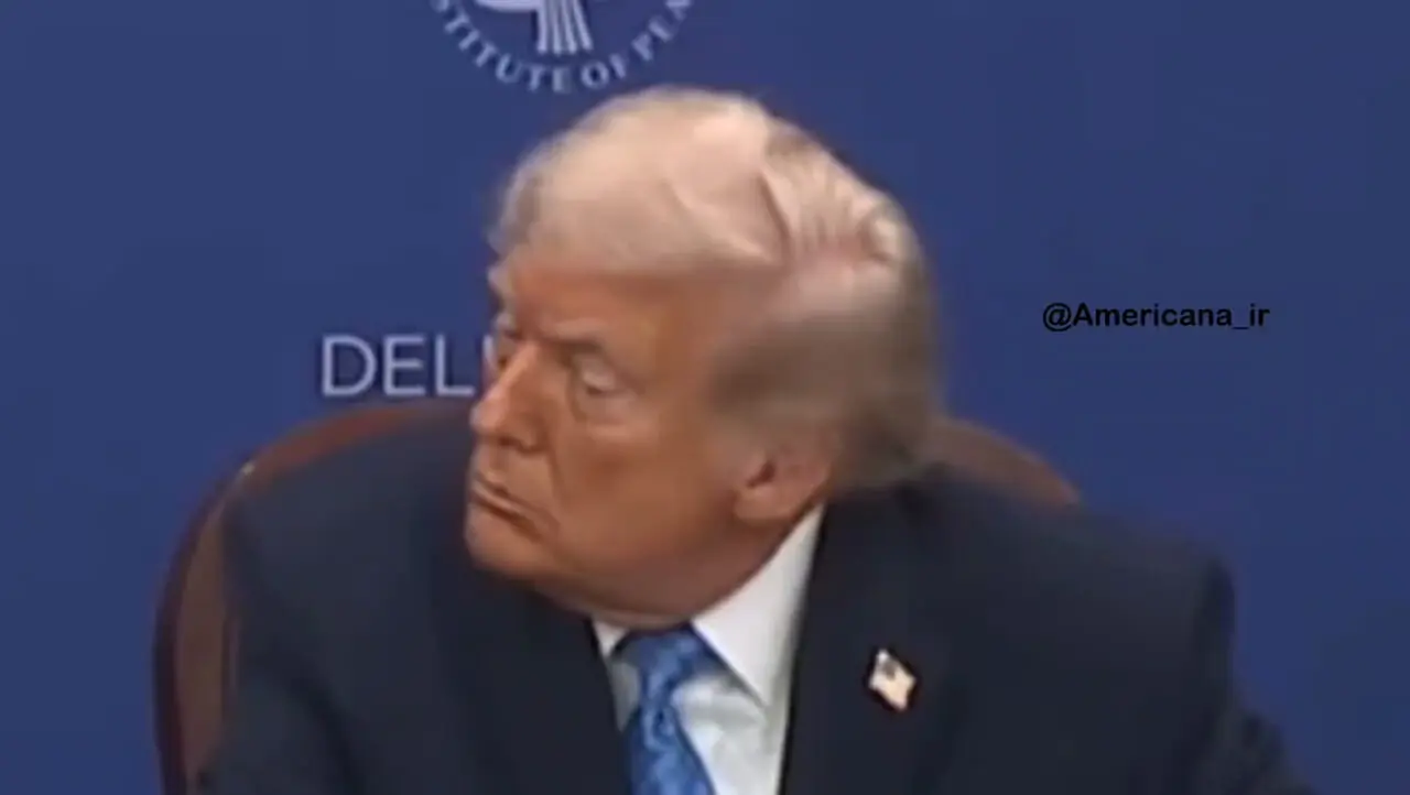 چرت زدن ترامپ در نشست توافق صلح کنگو و رواندا