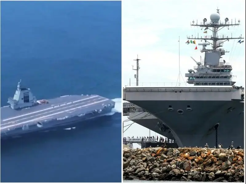 ناوهای هواپیمابر آبراهام لینکلن و فوجیان