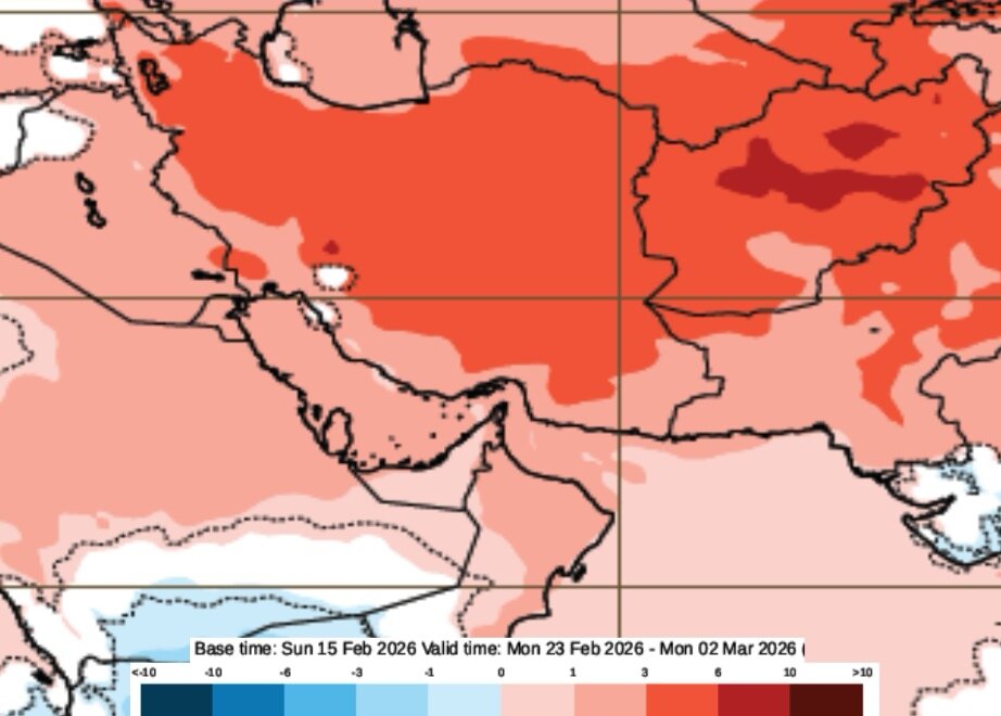 پیش بینی دمای هوا و میزان بارندگی در ایران تا پایان اسفند 1404 آخرین نقشه های هواشناسی کشور