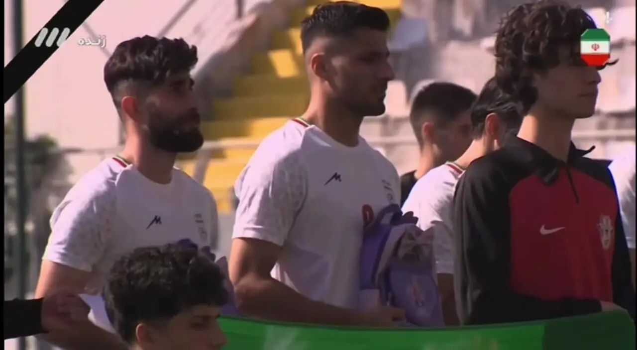 ببینید؛ رفتار بازیکنان تیم ملی هنگام پخش سرود ملی
