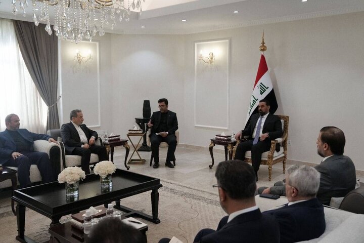 دیدار وزیر امور خارجه با رئیس پارلمان عراق