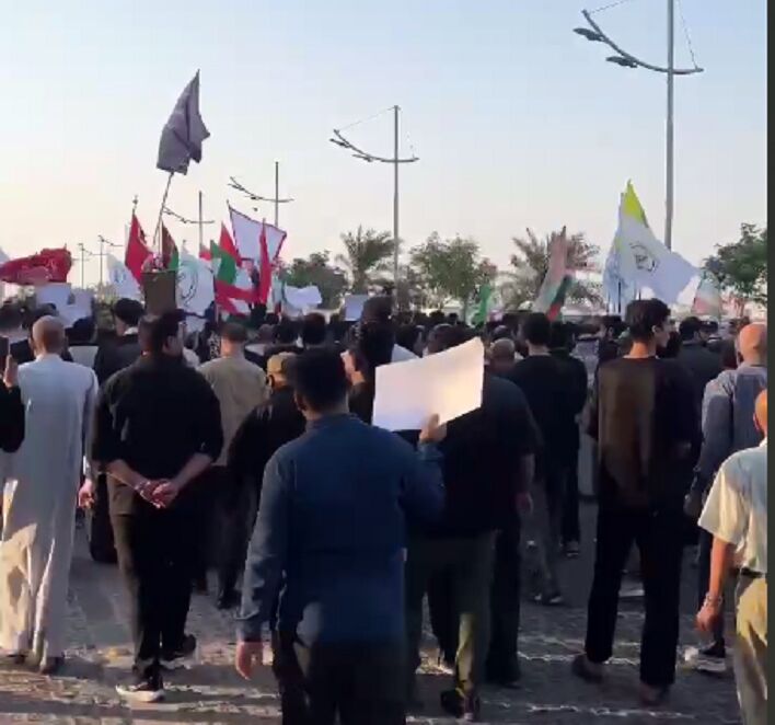 تظاهرات مردم عراق در اعتراض به محدودیت پروازهای ایران + فیلم - ایرنا